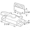 Prime-Line Sash Lock w/Face-Mount Keeper, 2-1/4in Hole Center Spacing, Diecast Zinc, White F 2767 - alternate 2